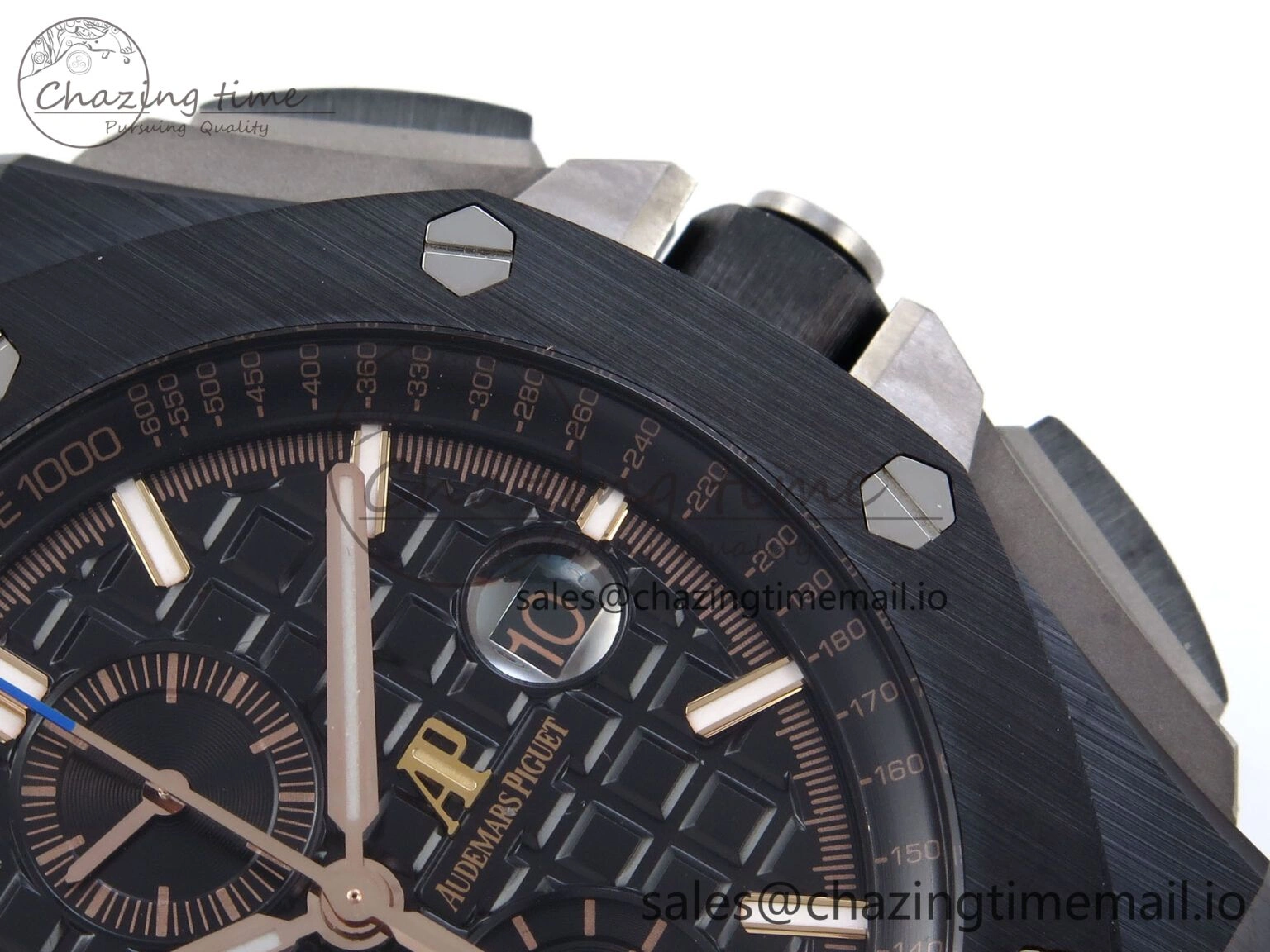 Sophisticated Royal Oak Offshore 44mm Black Ceramic TKF 1:1 Best Edition Black Dial on Black Rubber Strap A 4369