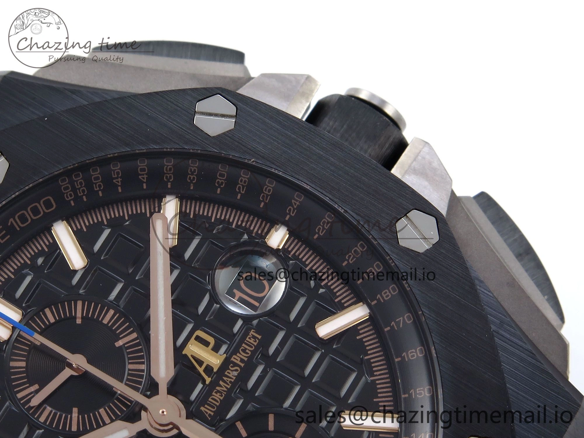 Sophisticated Royal Oak Offshore 44mm Black Ceramic TKF 1:1 Best Edition Black Dial on Black Rubber Strap A 4369
