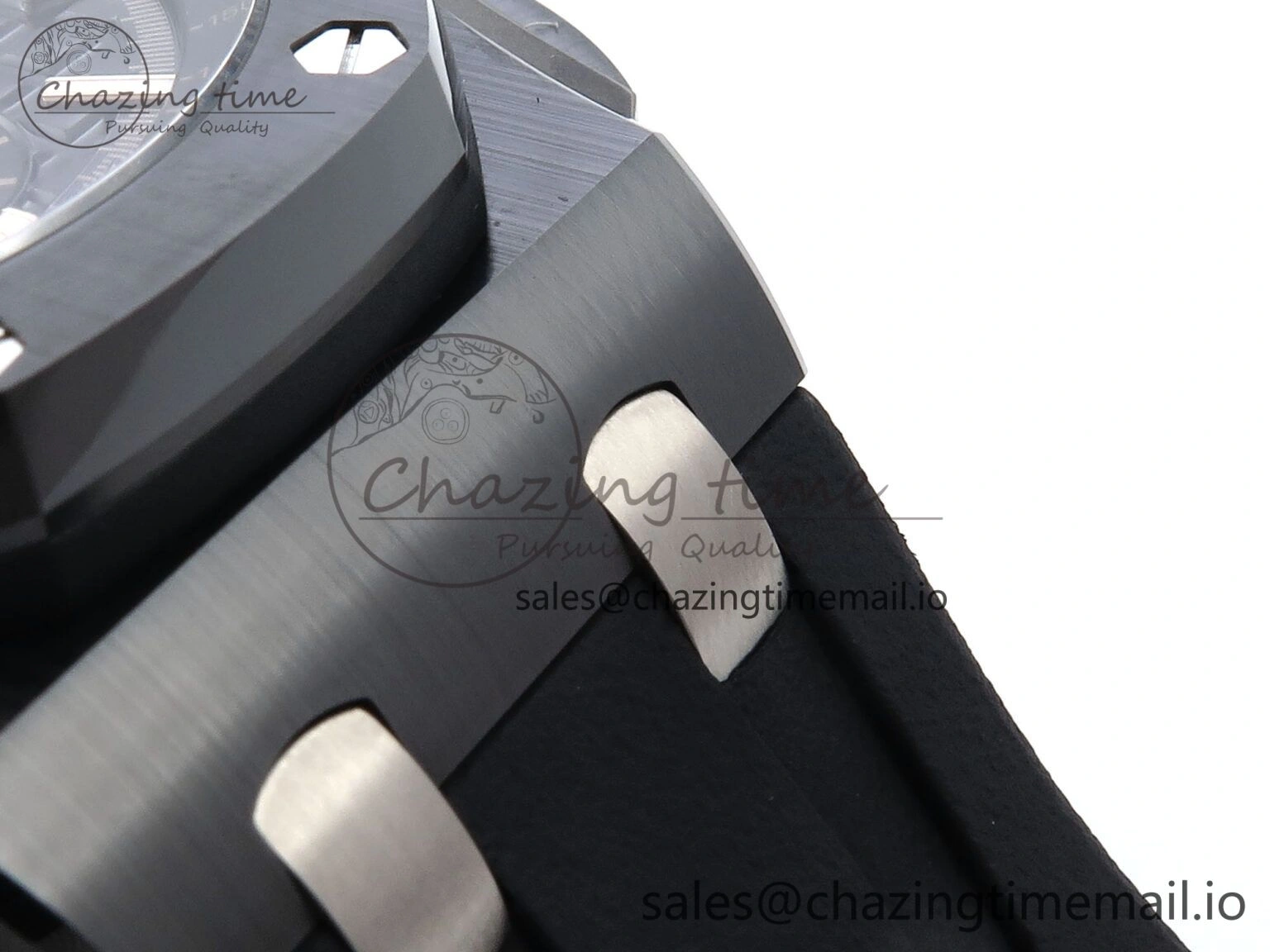 Sophisticated Royal Oak Offshore 44mm Black Ceramic TKF 1:1 Best Edition Black Dial on Black Rubber Strap A 4369