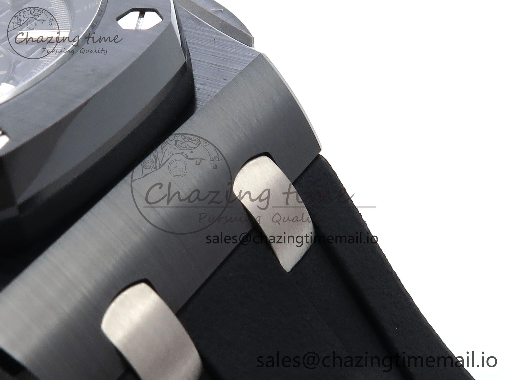 Sophisticated Royal Oak Offshore 44mm Black Ceramic TKF 1:1 Best Edition Black Dial on Black Rubber Strap A 4369