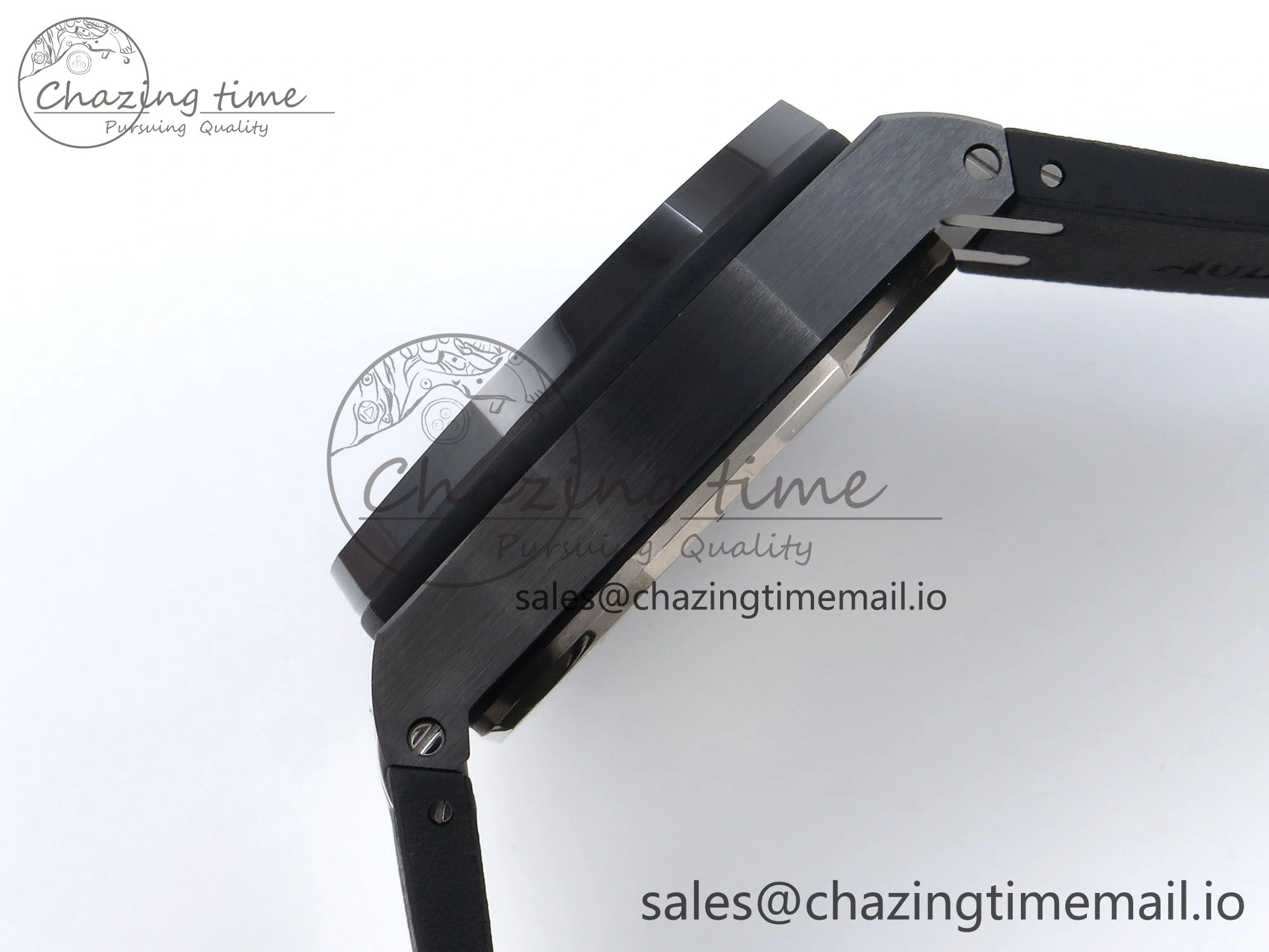 Sophisticated Royal Oak Offshore 44mm Black Ceramic TKF 1:1 Best Edition Black Dial on Black Rubber Strap A 4369