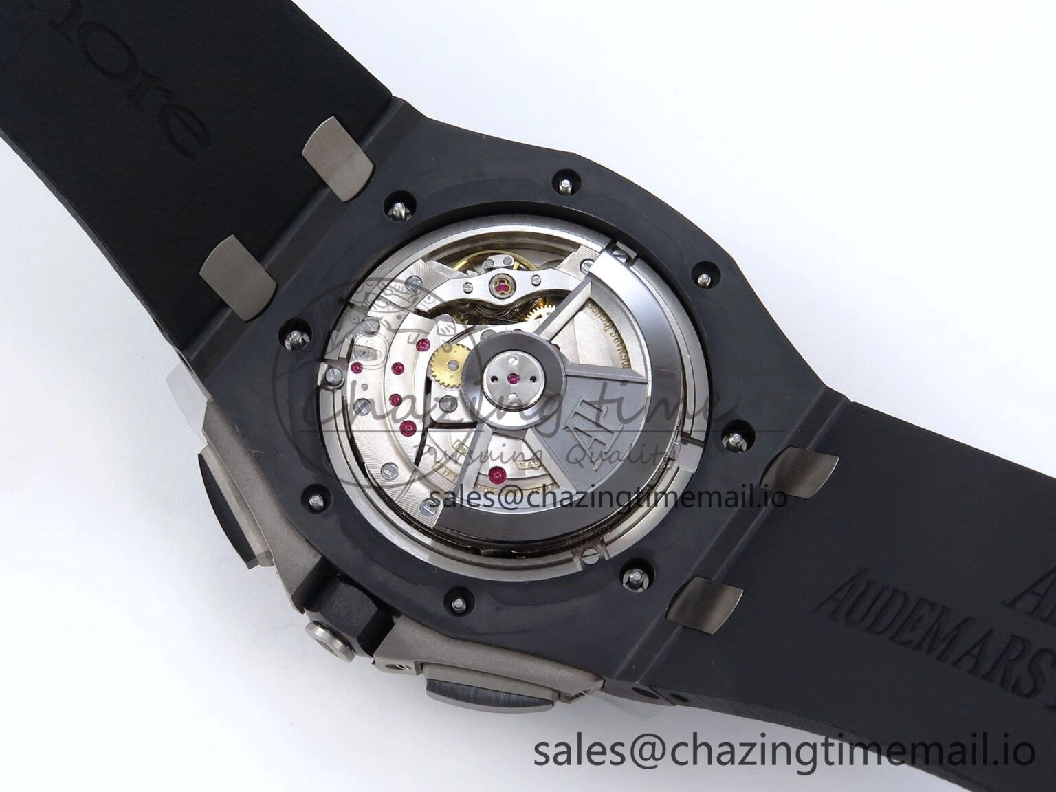 Sophisticated Royal Oak Offshore 44mm Black Ceramic TKF 1:1 Best Edition Black Dial on Black Rubber Strap A 4369