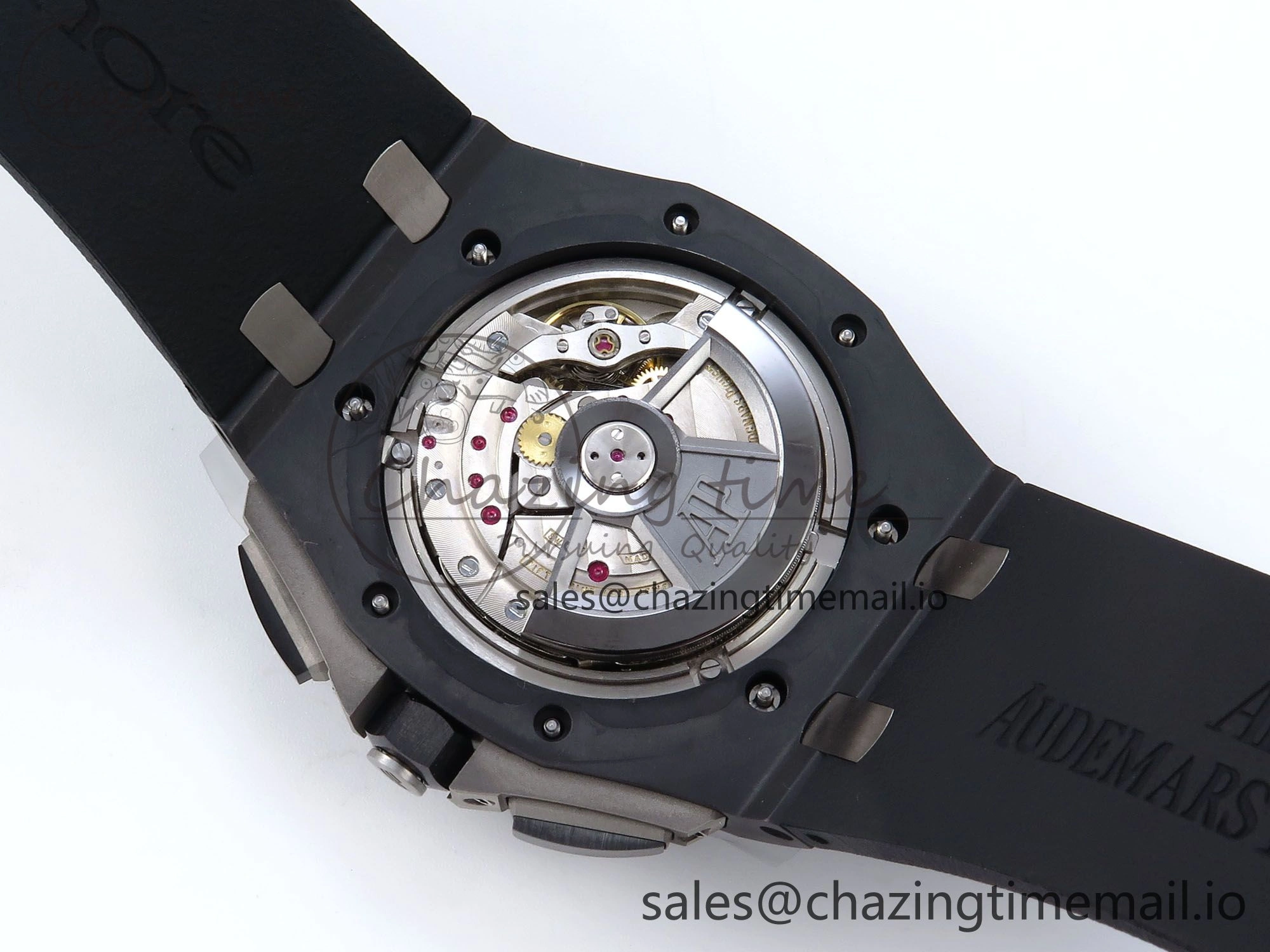 Sophisticated Royal Oak Offshore 44mm Black Ceramic TKF 1:1 Best Edition Black Dial on Black Rubber Strap A 4369