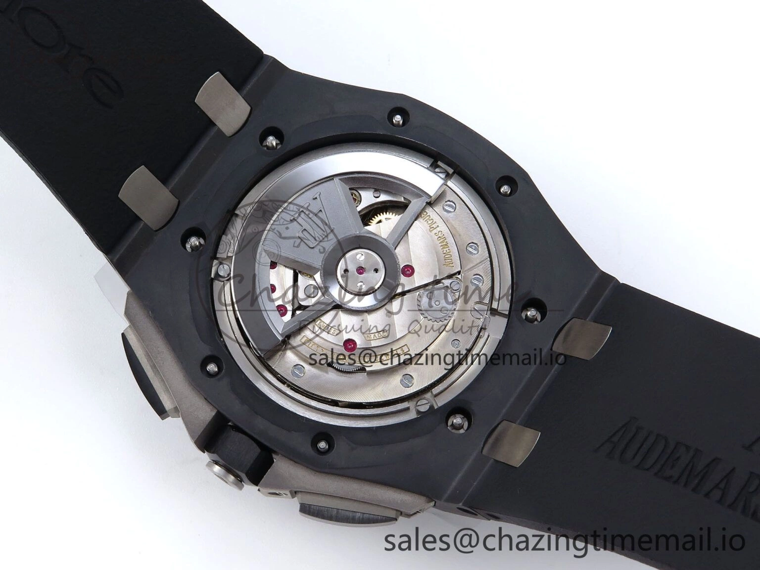 Sophisticated Royal Oak Offshore 44mm Black Ceramic TKF 1:1 Best Edition Black Dial on Black Rubber Strap A 4369