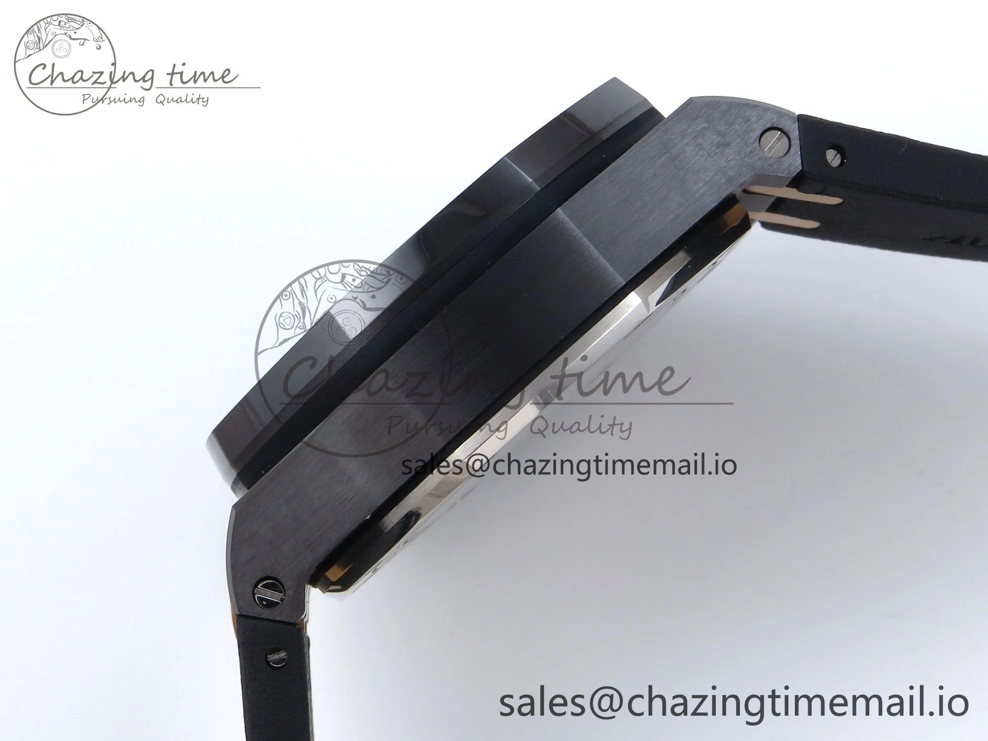 Royal Oak Offshore 44mm Black Ceramic TKF 1:1 Best Edition Black RG Dial on Black Rubber Strap A Timeless 4367