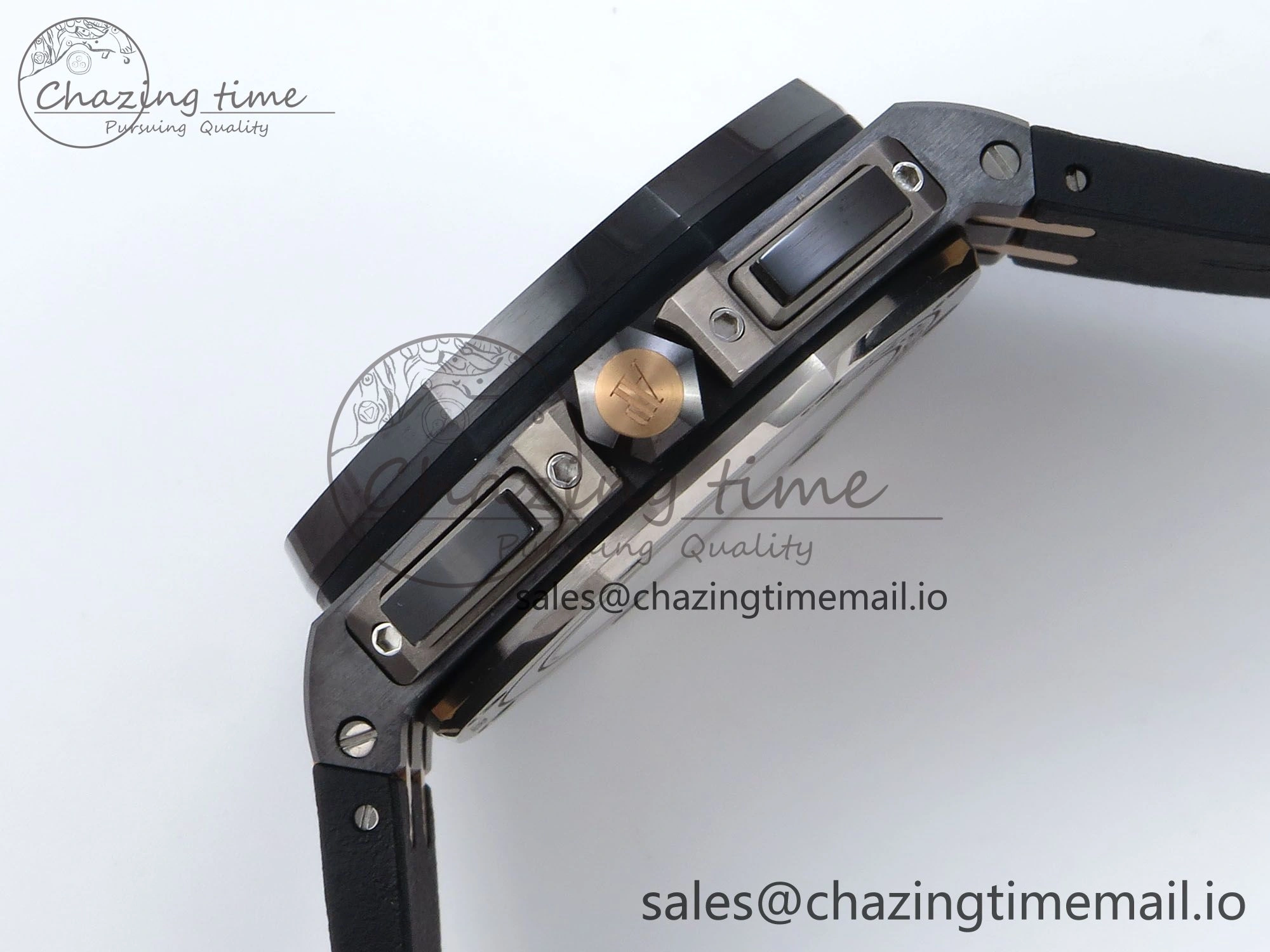 Royal Oak Offshore 44mm Black Ceramic TKF 1:1 Best Edition Black RG Dial on Black Rubber Strap A Timeless 4367