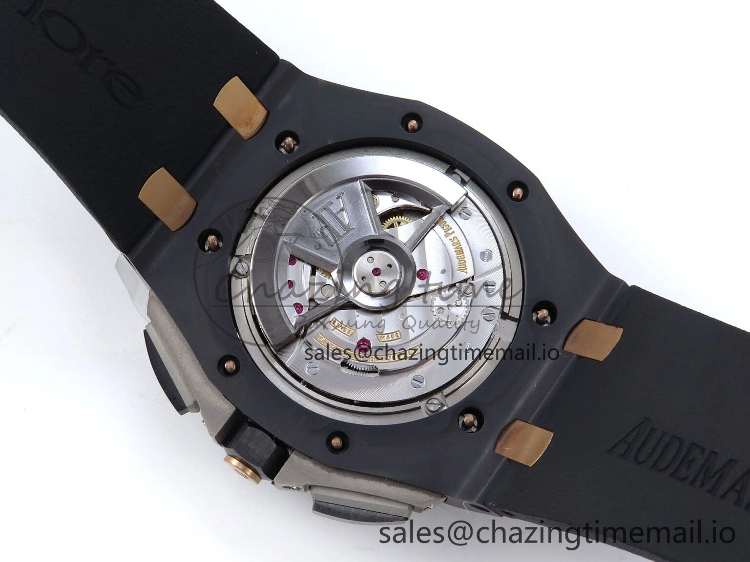 Royal Oak Offshore 44mm Black Ceramic TKF 1:1 Best Edition Black RG Dial on Black Rubber Strap A Timeless 4367