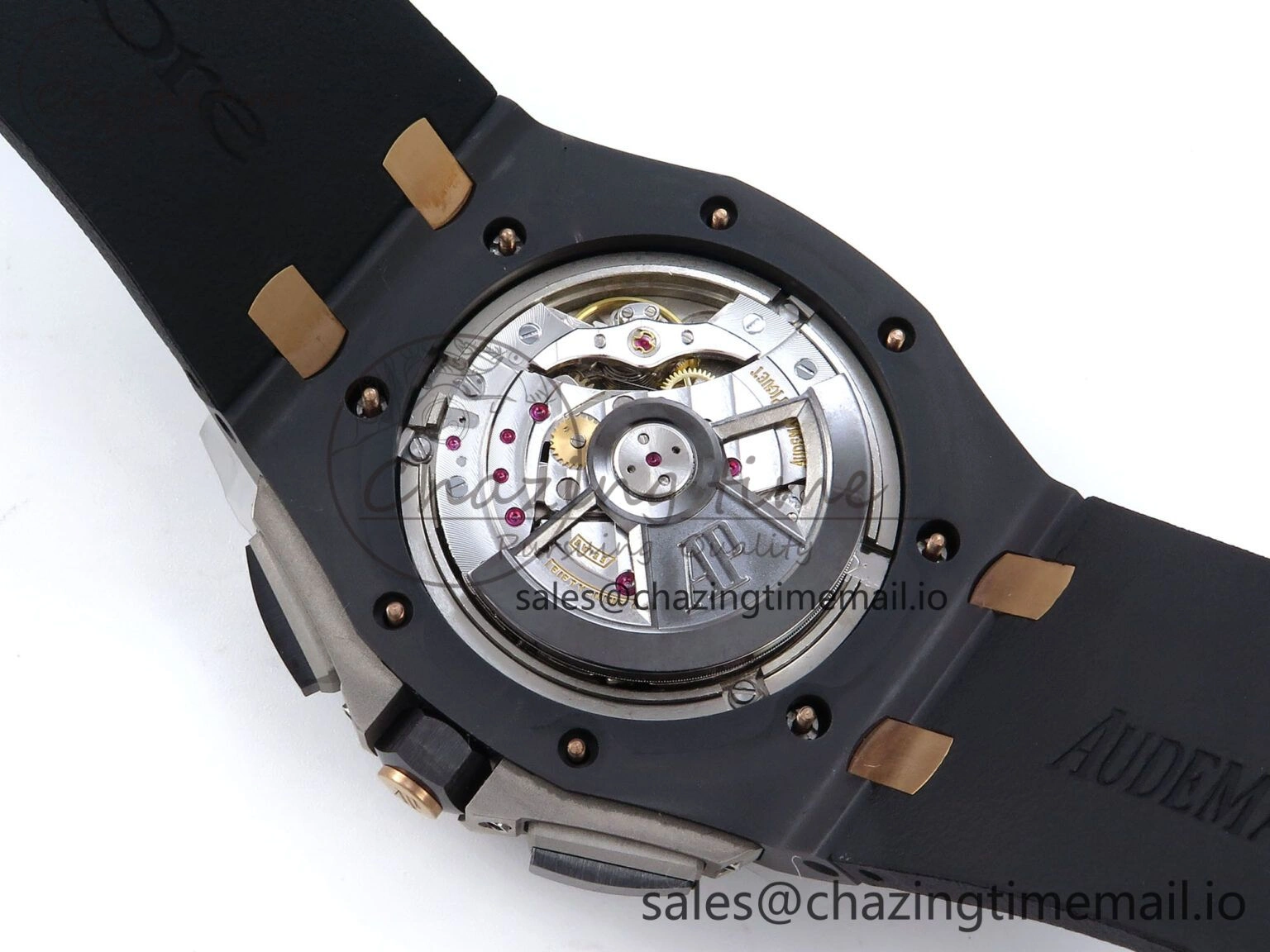 Royal Oak Offshore 44mm Black Ceramic TKF 1:1 Best Edition Black RG Dial on Black Rubber Strap A Timeless 4367