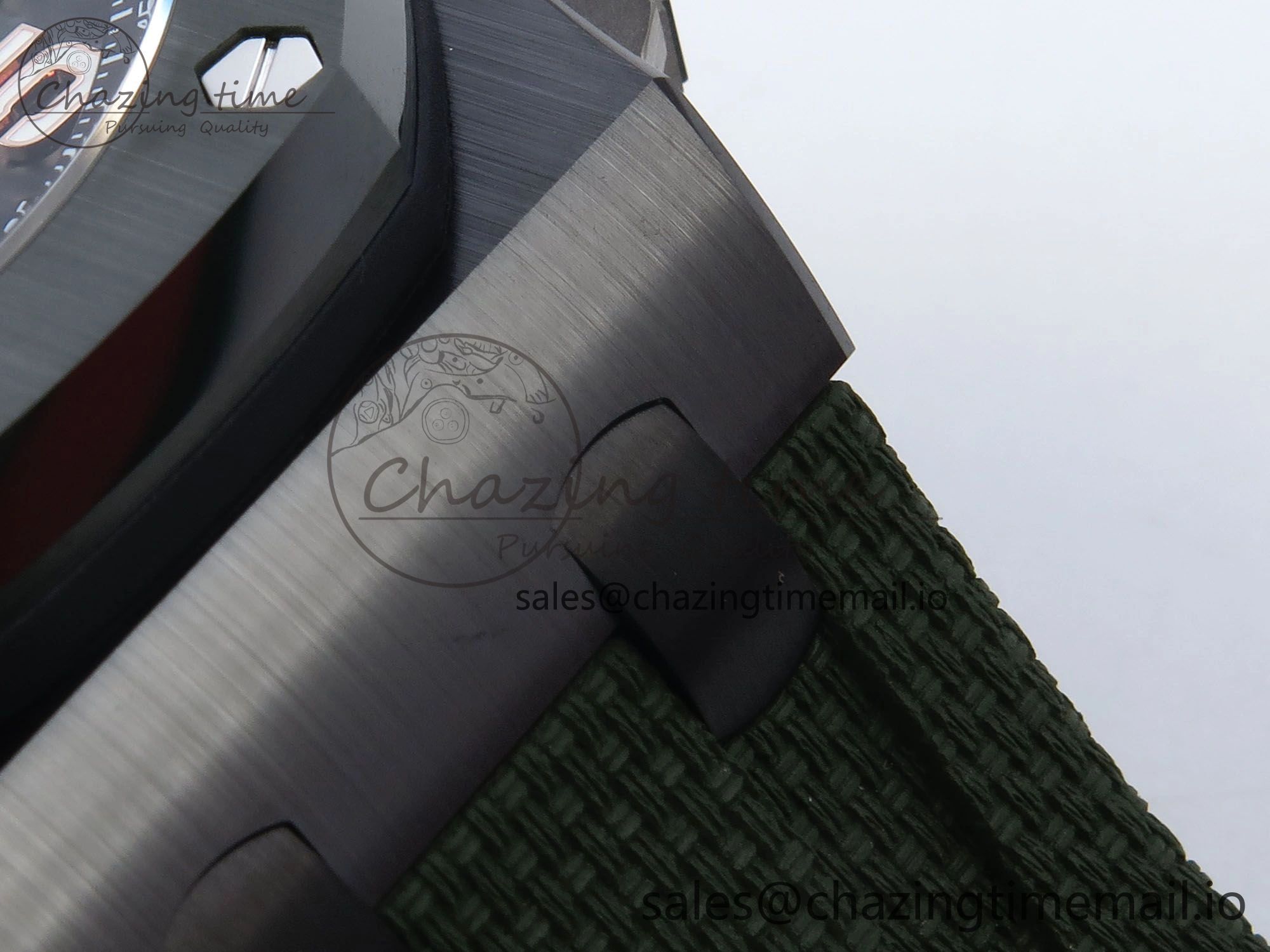 OdorResistant Royal Oak Offshore 44mm Black Ceramic TKF 1:1 Best Edition Green Dial on Green Rubber Strap A 4314