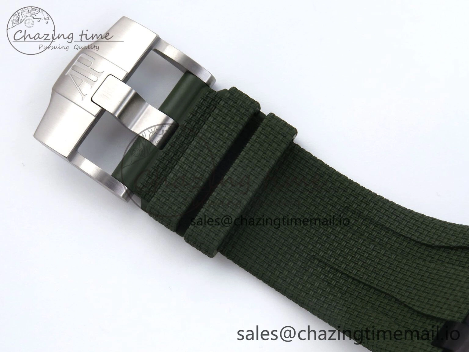 OdorResistant Royal Oak Offshore 44mm Black Ceramic TKF 1:1 Best Edition Green Dial on Green Rubber Strap A 4314