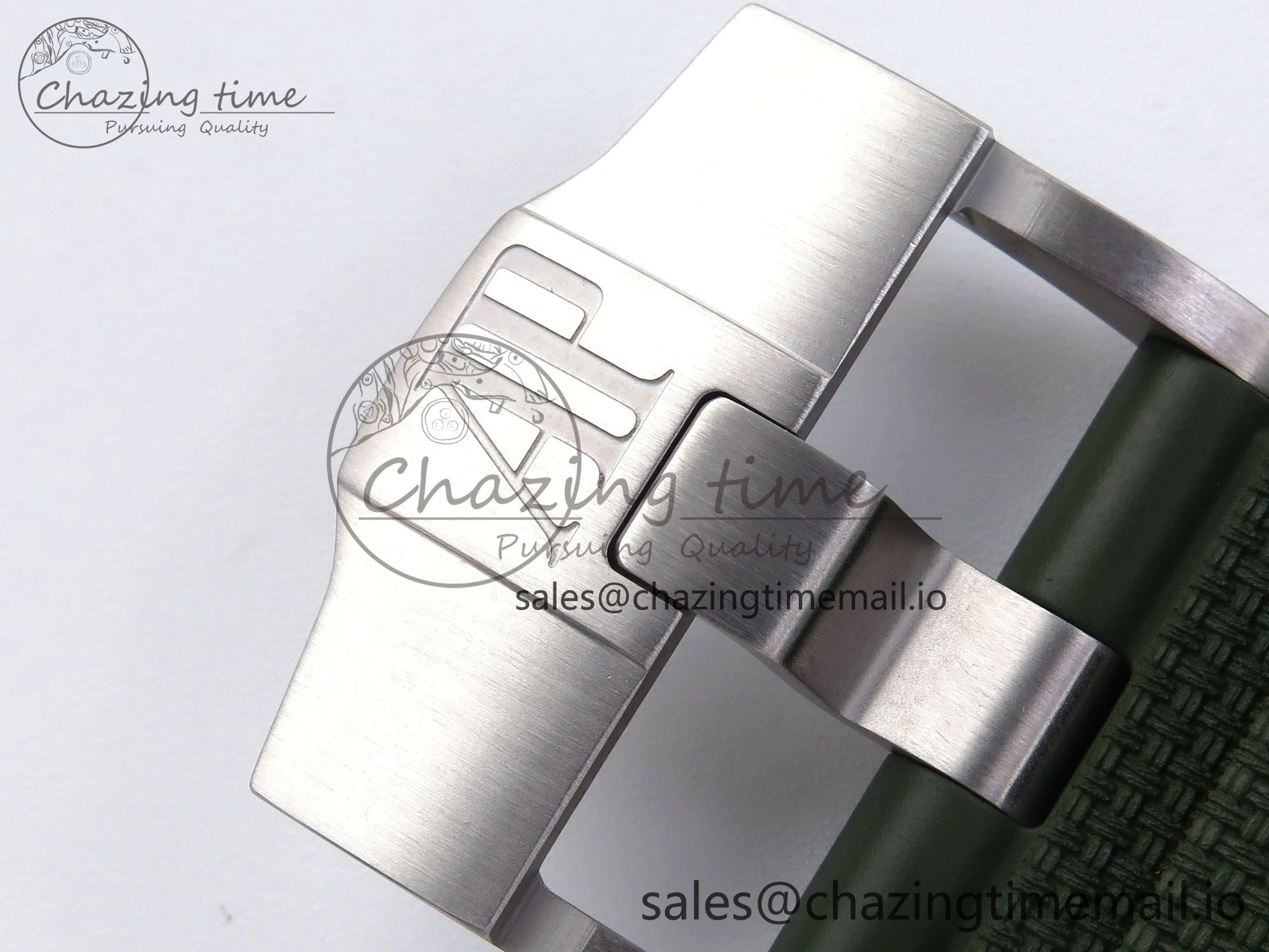 OdorResistant Royal Oak Offshore 44mm Black Ceramic TKF 1:1 Best Edition Green Dial on Green Rubber Strap A 4314