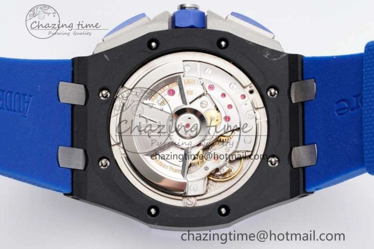Royal Oak Offshore 44mm Blue Black Ceramic APF 1:1 Best Edition Blue Black Dial on Rubber Strap A3126 V Youthful 4618