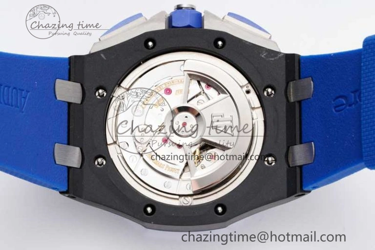 Royal Oak Offshore 44mm Blue Black Ceramic APF 1:1 Best Edition Blue Black Dial on Rubber Strap A3126 V Youthful 4618