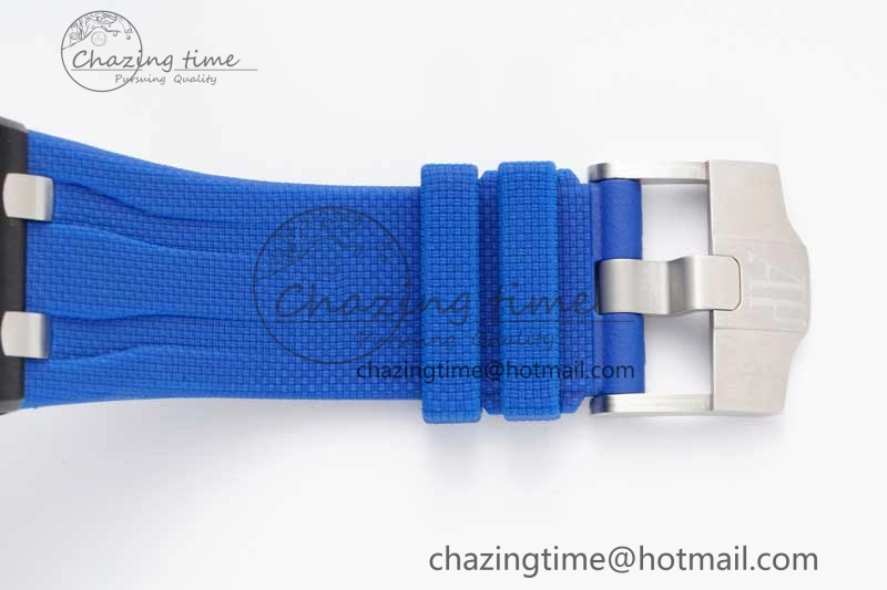 Royal Oak Offshore 44mm Blue Black Ceramic APF 1:1 Best Edition Blue Black Dial on Rubber Strap A3126 V Youthful 4618