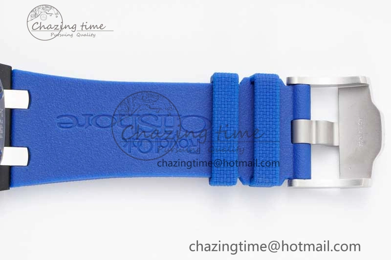 Royal Oak Offshore 44mm Blue Black Ceramic APF 1:1 Best Edition Blue Black Dial on Rubber Strap A3126 V Youthful 4618