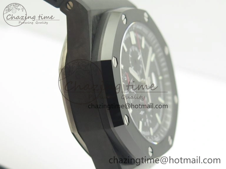 Modern Royal Oak Offshore 44mm Forged Carbon JF 1:1 Best Edition A3126 V2 w  Cyclops And DW Mod 4954