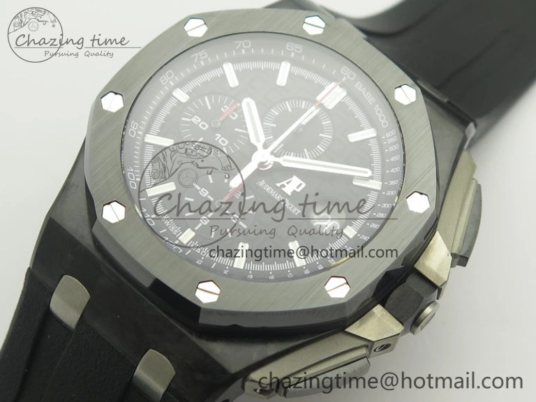 Modern Royal Oak Offshore 44mm Forged Carbon JF 1:1 Best Edition A3126 V2 w  Cyclops And DW Mod 4954