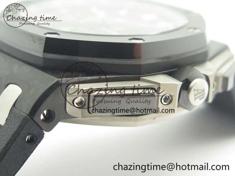 Modern Royal Oak Offshore 44mm Forged Carbon JF 1:1 Best Edition A3126 V2 w  Cyclops And DW Mod 4954