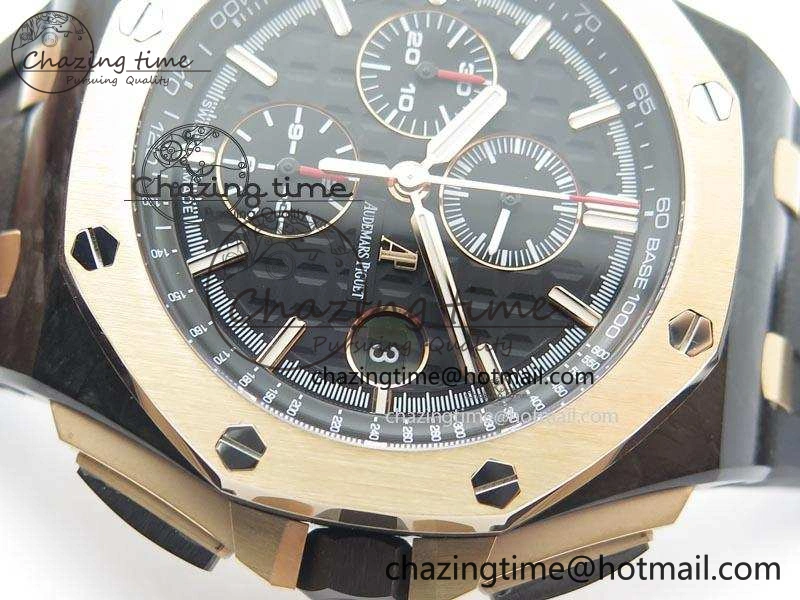 Royal Oak Offshore 44mm Forged Carbon QEII CUP 2016 JF Best Edition On Rubber Strap A3126 V Trendy 5069
