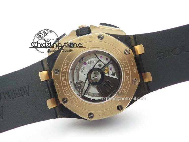 Royal Oak Offshore 44mm Forged Carbon QEII CUP 2016 JF Best Edition On Rubber Strap A3126 V Trendy 5069