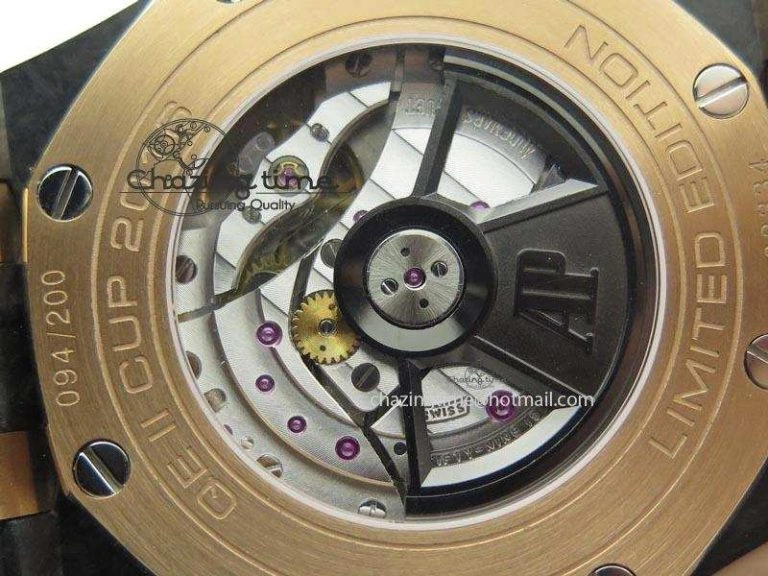 Royal Oak Offshore 44mm Forged Carbon QEII CUP 2016 JF Best Edition On Rubber Strap A3126 V Trendy 5069