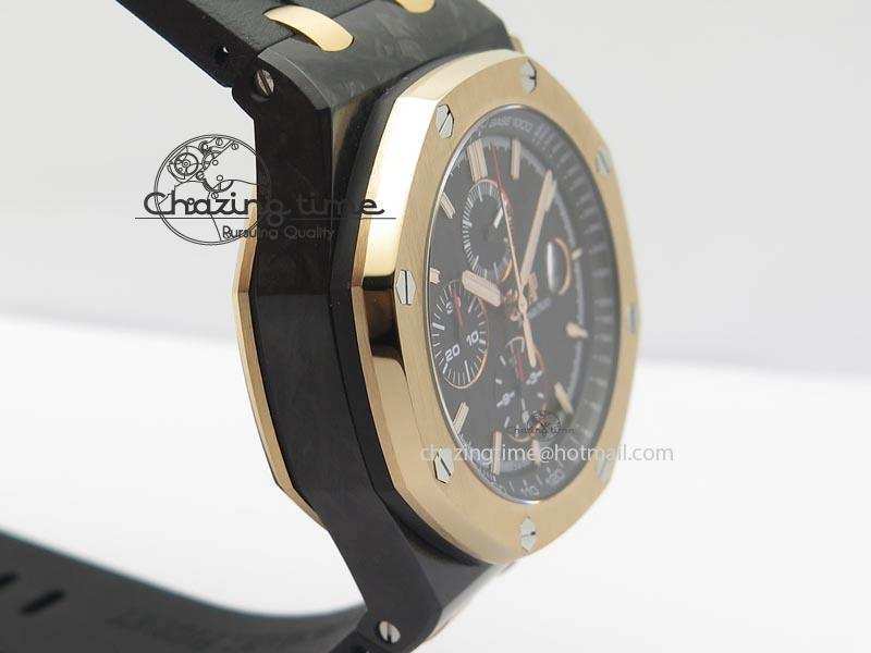 Royal Oak Offshore 44mm Forged Carbon QEII CUP 2016 JF Best Edition On Rubber Strap A3126 V Trendy 5069