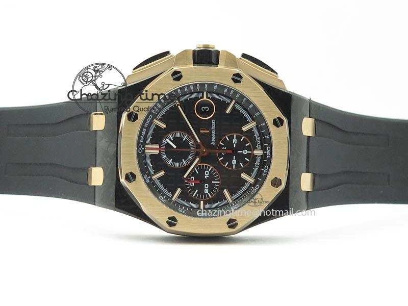 Royal Oak Offshore 44mm Forged Carbon QEII CUP 2016 JF Best Edition On Rubber Strap A3126 V Trendy 5069