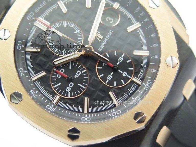 Royal Oak Offshore 44mm Forged Carbon QEII CUP 2016 JF Best Edition On Rubber Strap A3126 V Trendy 5069