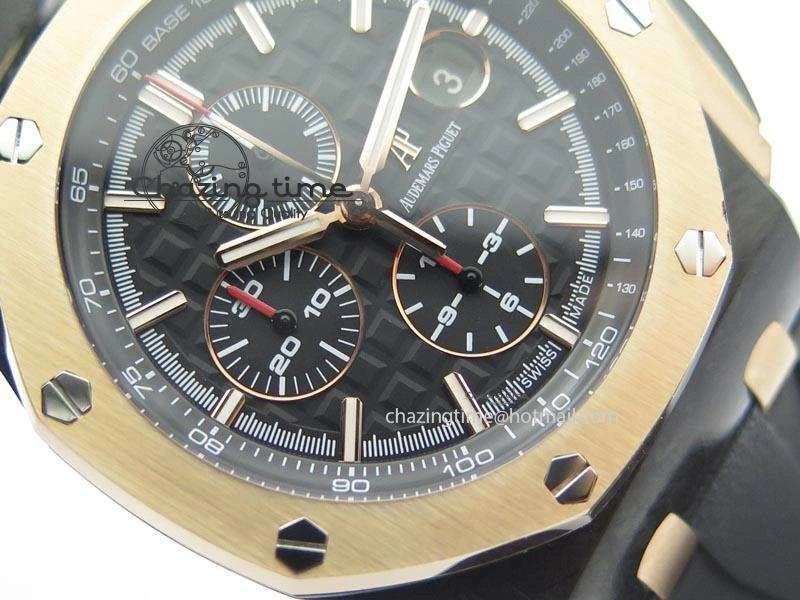 Royal Oak Offshore 44mm Forged Carbon QEII CUP 2016 JF Best Edition On Rubber Strap A3126 V Trendy 5069