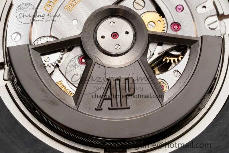Sleek Royal Oak Offshore 44mm Forged Carbon RG Bezel JJF 1:1 Best Edition Black Dial on Rubber Strap A3126 V 4652