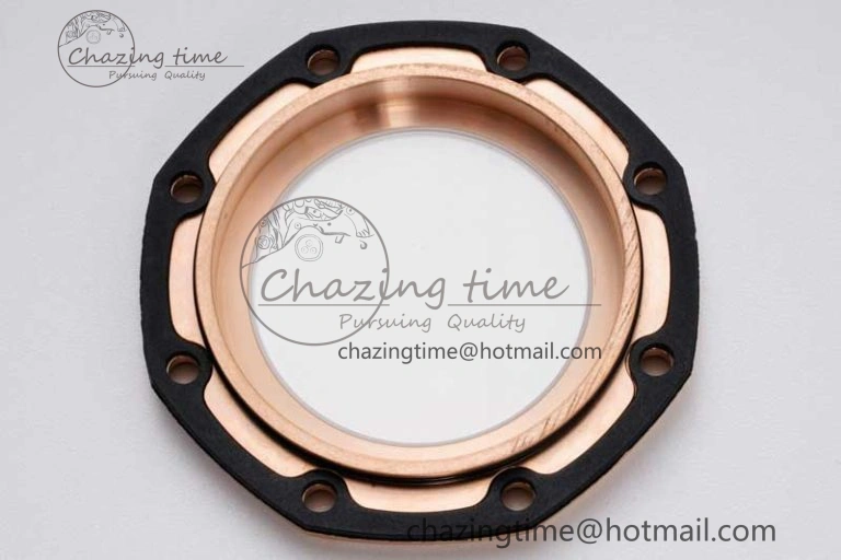 Sleek Royal Oak Offshore 44mm Forged Carbon RG Bezel JJF 1:1 Best Edition Black Dial on Rubber Strap A3126 V 4652
