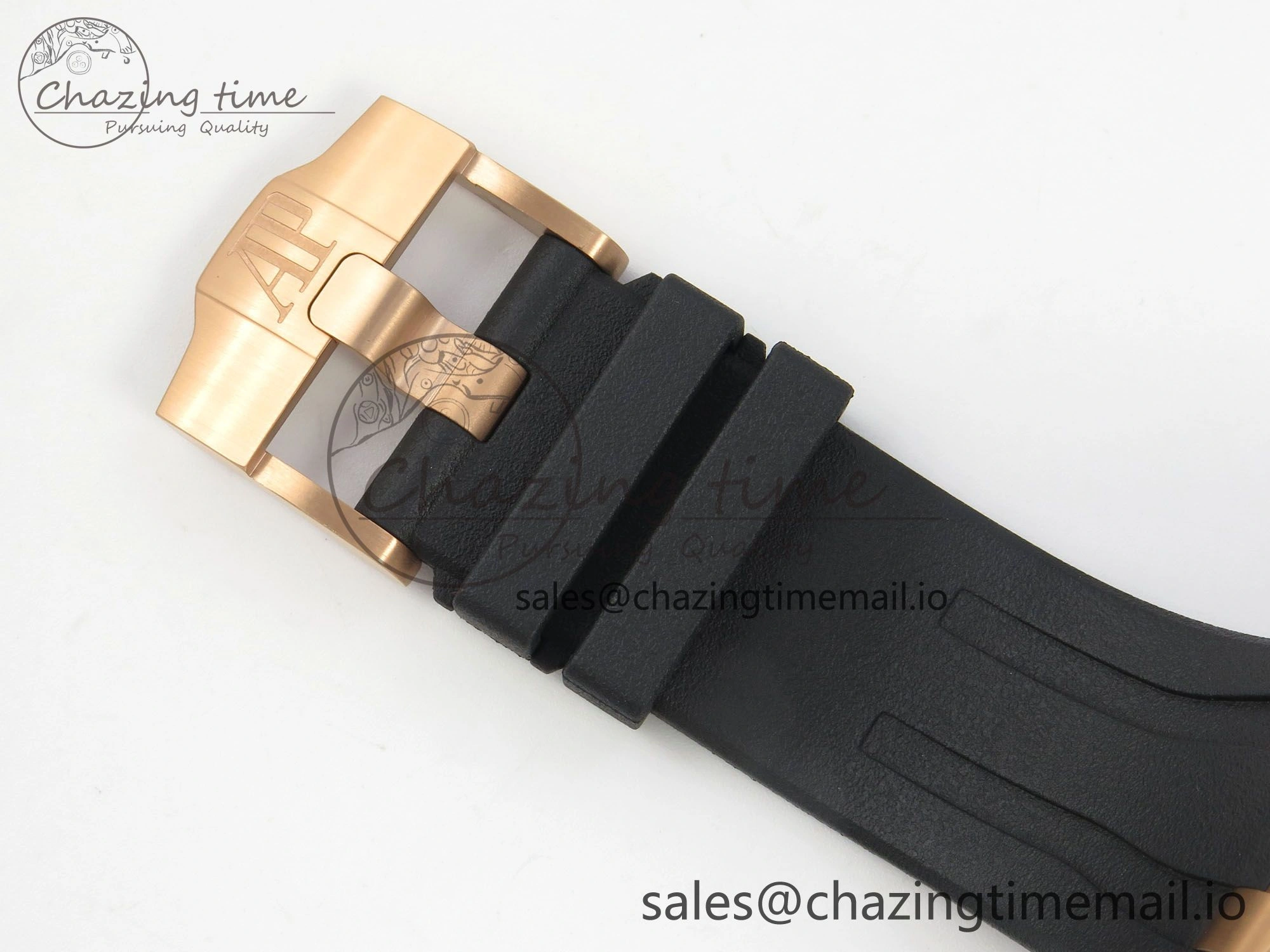 Royal Oak Offshore 44mm RG APPF Best Edition Black Dial Ceramic Bezel on Black Rubber Strap SA Colorful 4237