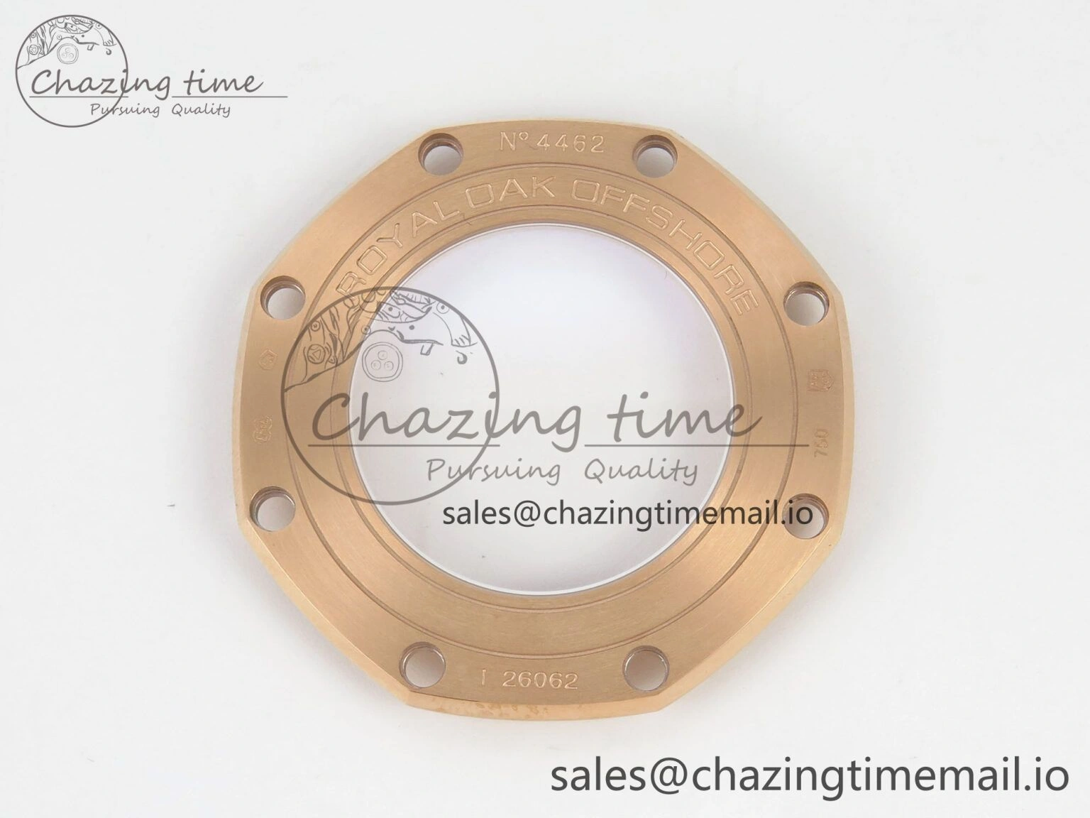 ZeroBulk Royal Oak Offshore 44mm RG APPF Best Edition Black White Dial Ceramic Bezel on Black Rubber Strap SA 4238