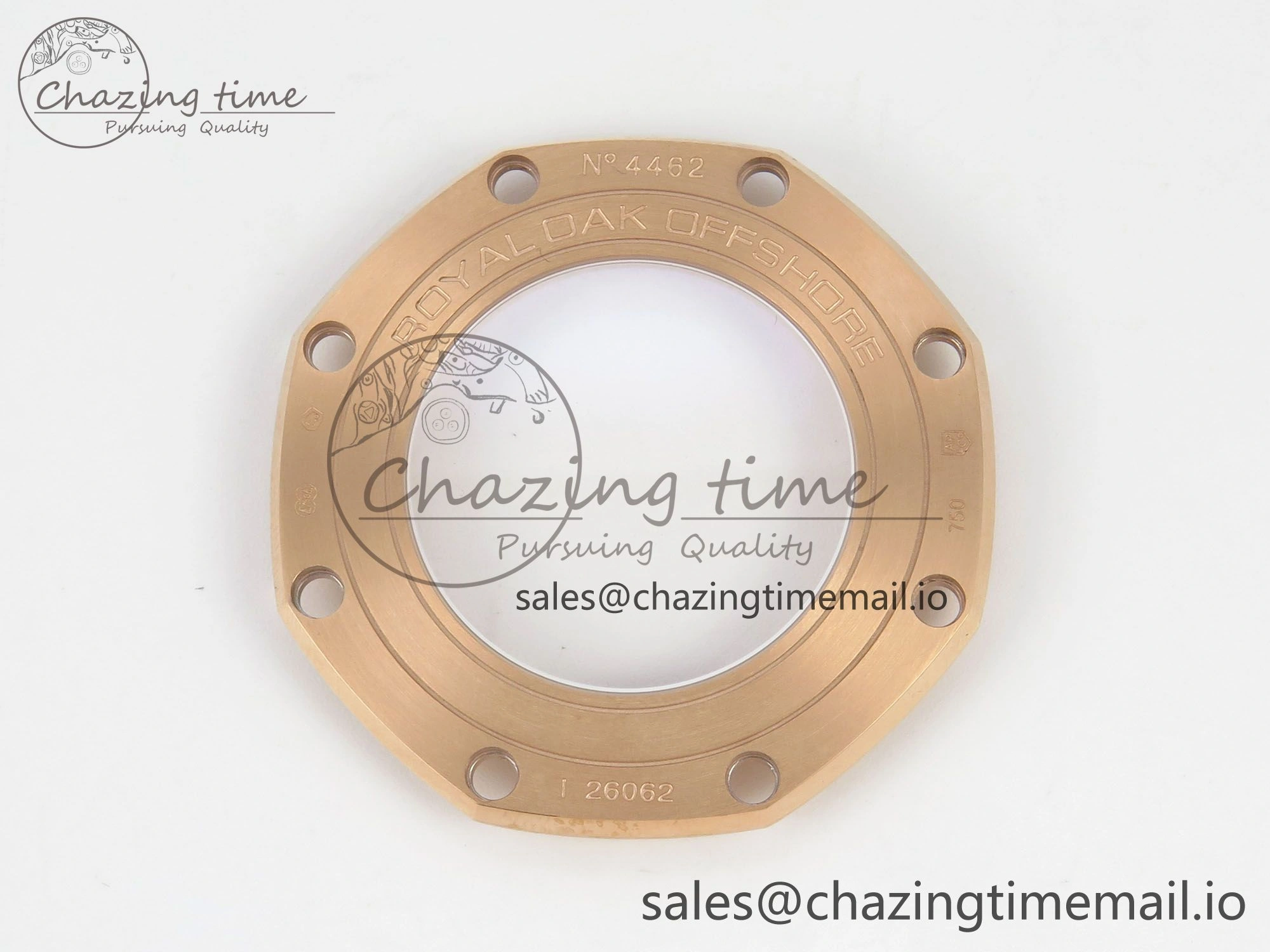 ZeroBulk Royal Oak Offshore 44mm RG APPF Best Edition Black White Dial Ceramic Bezel on Black Rubber Strap SA 4238