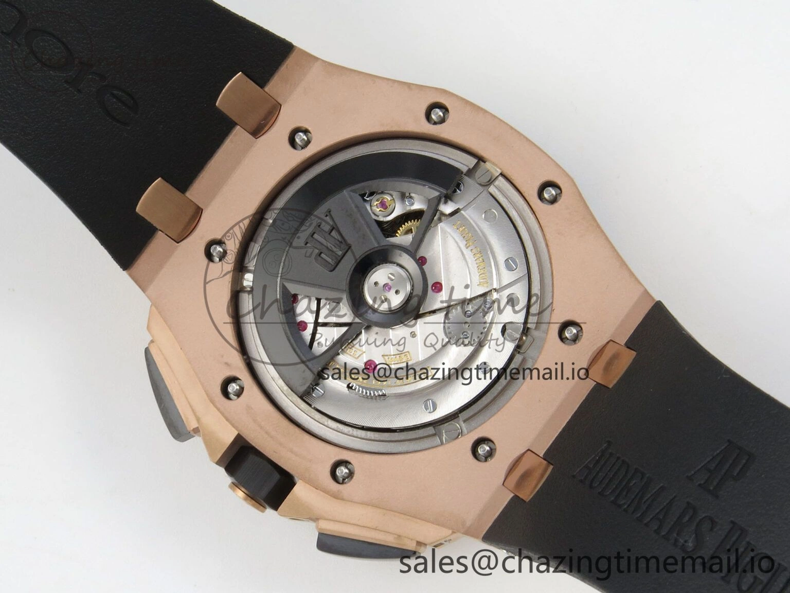 Royal Oak Offshore 44mm RG APPF Best Edition Gray Dial Ceramic Bezel on Black Rubber Strap SA Minimalist 4241