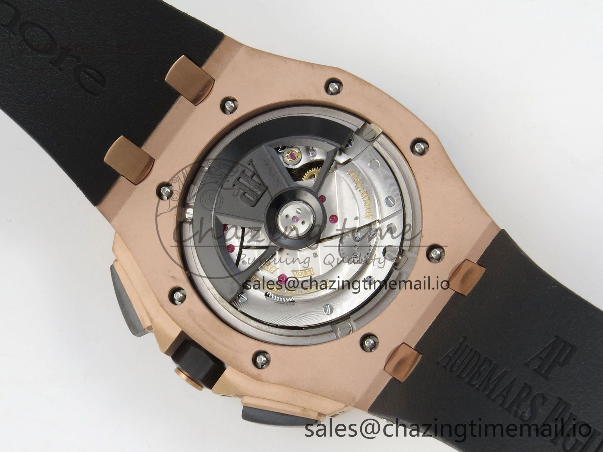 Royal Oak Offshore 44mm RG APPF Best Edition Gray Dial Ceramic Bezel on Black Rubber Strap SA Minimalist 4241