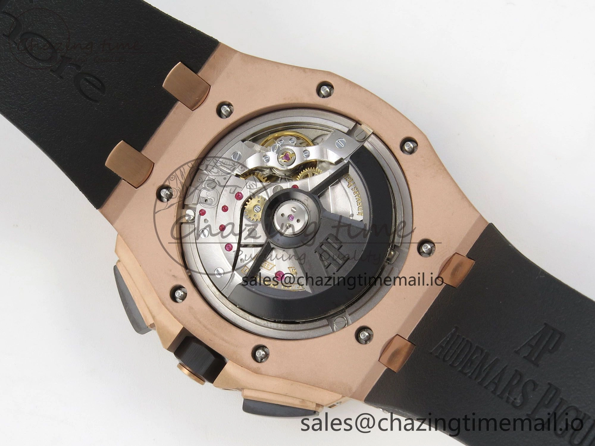 Royal Oak Offshore 44mm RG APPF Best Edition Gray Dial Ceramic Bezel on Black Rubber Strap SA Minimalist 4241