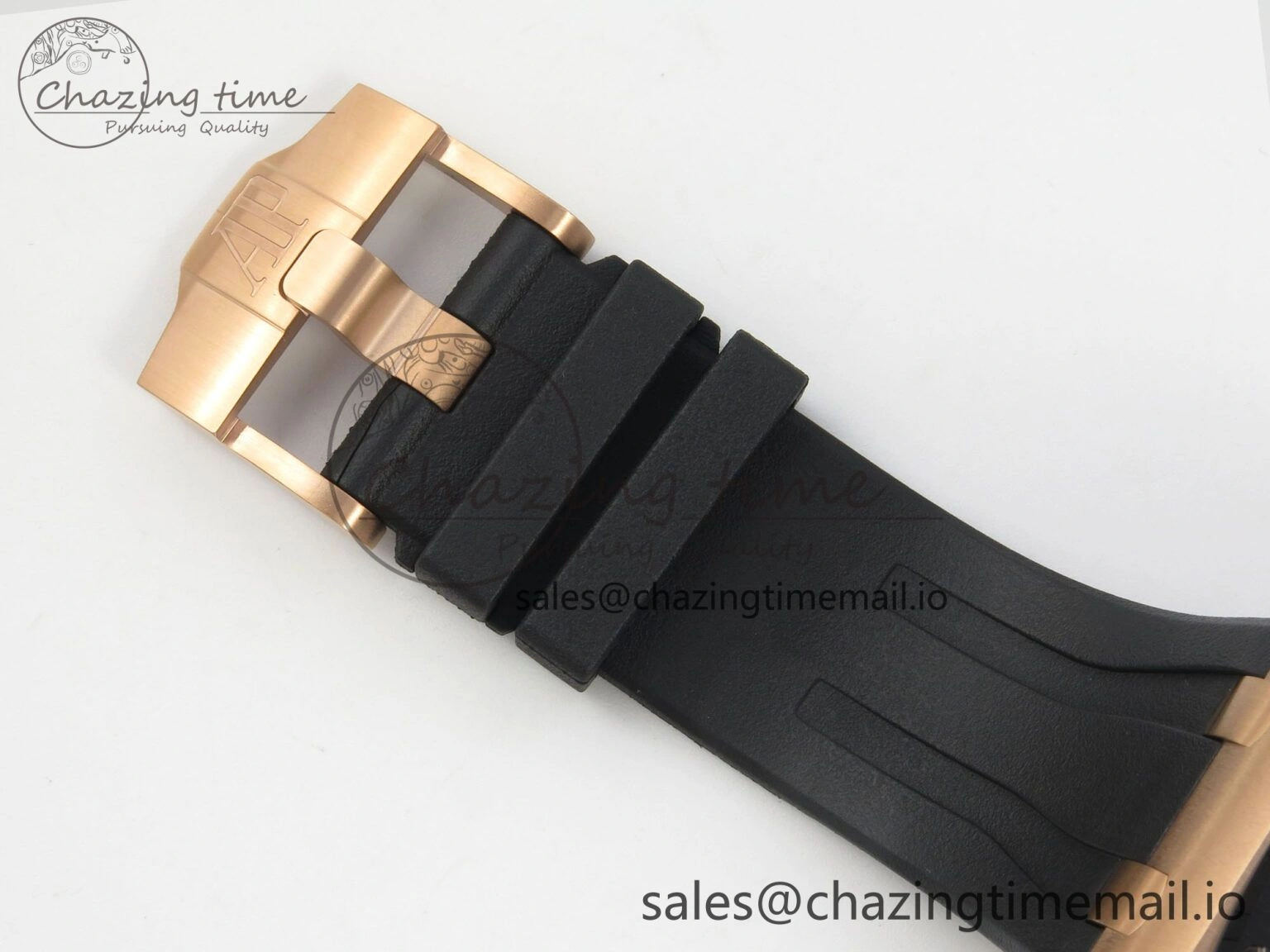 Royal Oak Offshore 44mm RG APPF Best Edition Gray Dial Ceramic Bezel on Black Rubber Strap SA Minimalist 4241