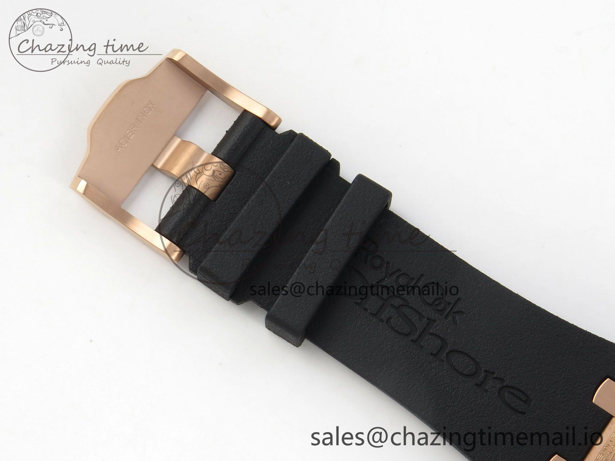 Royal Oak Offshore 44mm RG APPF Best Edition Gray Dial Ceramic Bezel on Black Rubber Strap SA Minimalist 4241