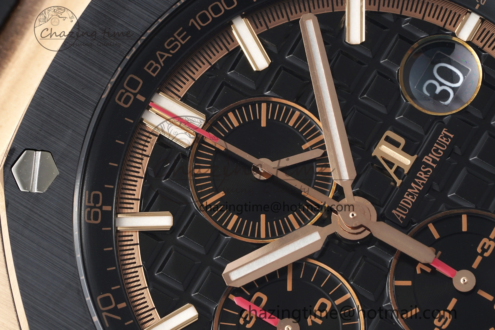 NewStyle Royal Oak Offshore 44mm RG Ceramic Bezel RSF 1:1 Best Edition Black Dial on Rubber Strap A3126 V 4721