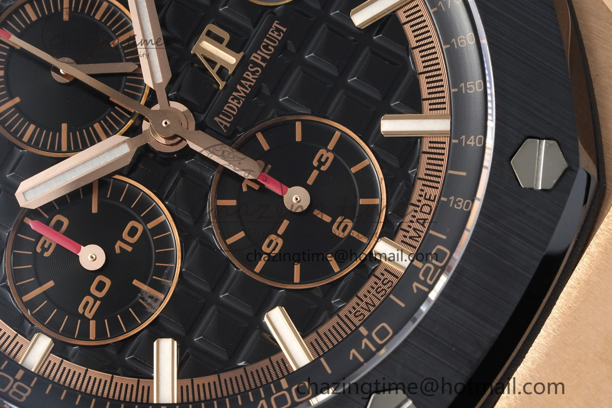 NewStyle Royal Oak Offshore 44mm RG Ceramic Bezel RSF 1:1 Best Edition Black Dial on Rubber Strap A3126 V 4721