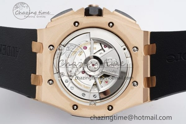 NewStyle Royal Oak Offshore 44mm RG Ceramic Bezel RSF 1:1 Best Edition Black Dial on Rubber Strap A3126 V 4721