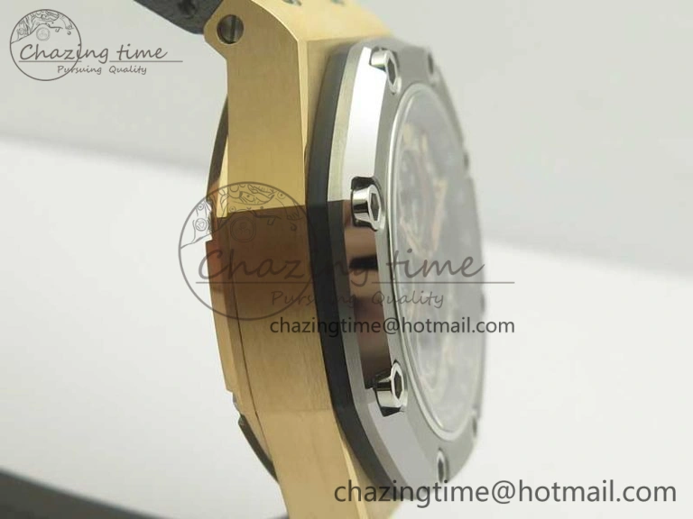 Royal Oak Offshore 44mm RG Cermet Bezel Michael Schumacher 1:1 JF Best Edition A3126 (Free XS Strap) V2 w  Cyclops Packable 4916