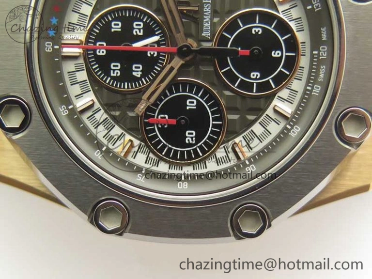 Royal Oak Offshore 44mm RG Cermet Bezel Michael Schumacher 1:1 JF Best Edition A3126 (Free XS Strap) V2 w  Cyclops Packable 4916