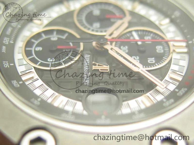 Royal Oak Offshore 44mm RG Cermet Bezel Michael Schumacher 1:1 JF Best Edition A3126 (Free XS Strap) V2 w  Cyclops Packable 4916