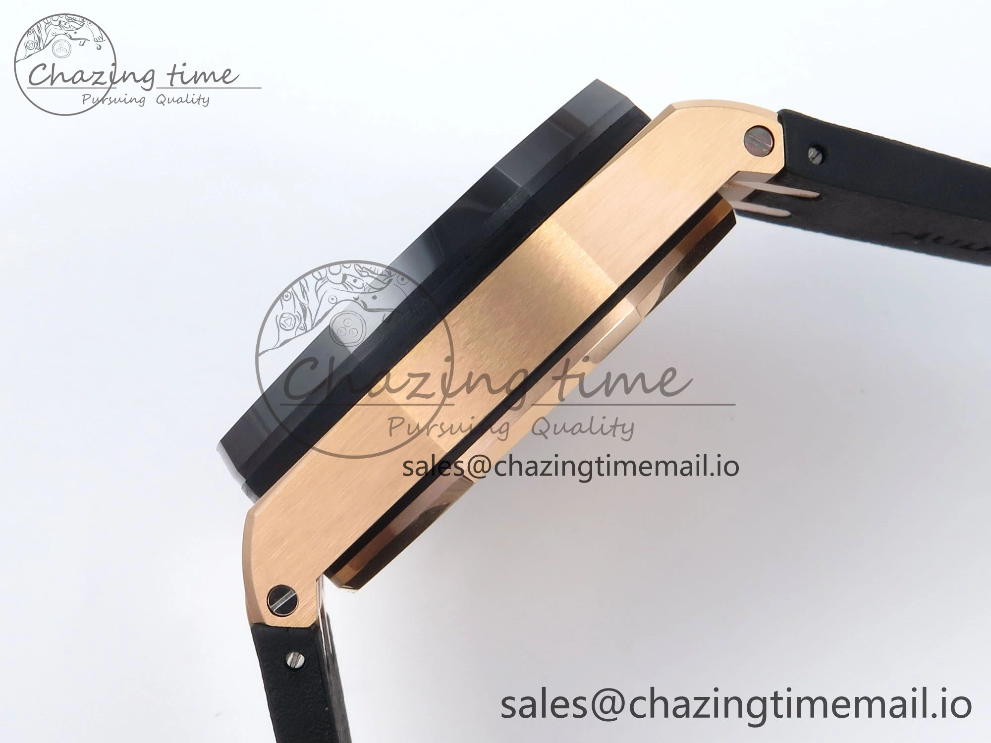 Royal Oak Offshore 44mm RG TKF 1:1 Best Edition Black Dial on Black Rubber Strap A SmartChoice 4319
