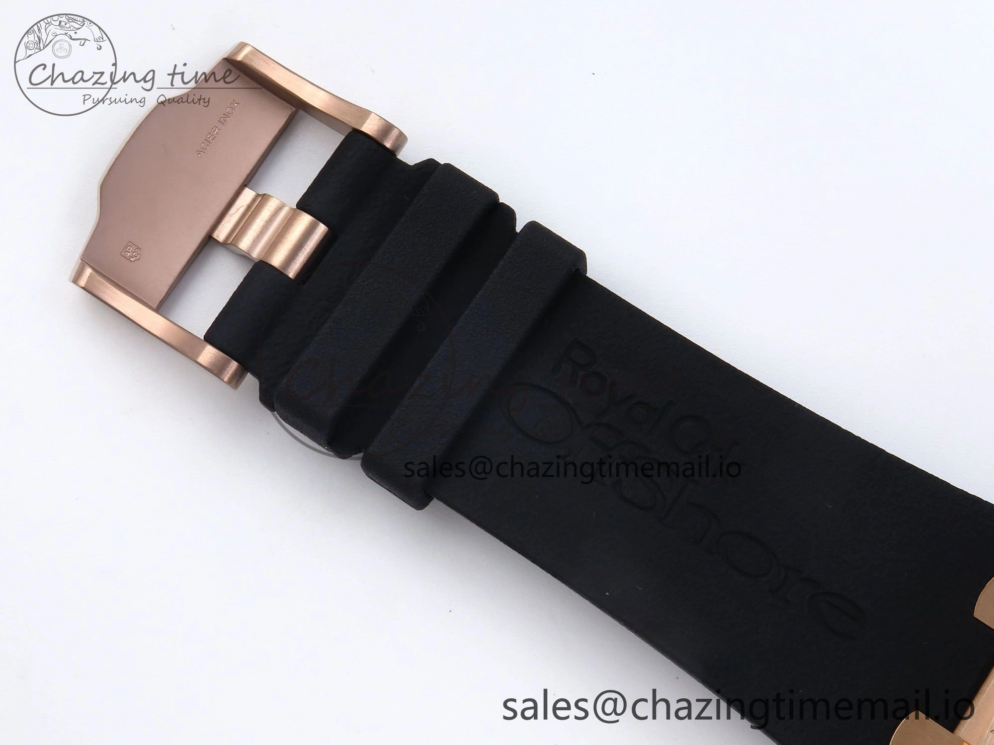 Royal Oak Offshore 44mm RG TKF 1:1 Best Edition Black Dial on Black Rubber Strap A SmartChoice 4319