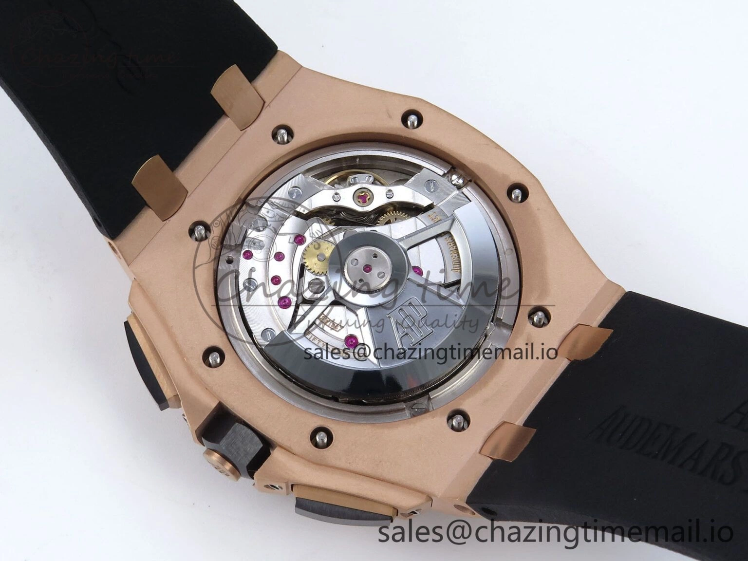 Royal Oak Offshore 44mm RG TKF 1:1 Best Edition Black Dial on Black Rubber Strap A SmartChoice 4319