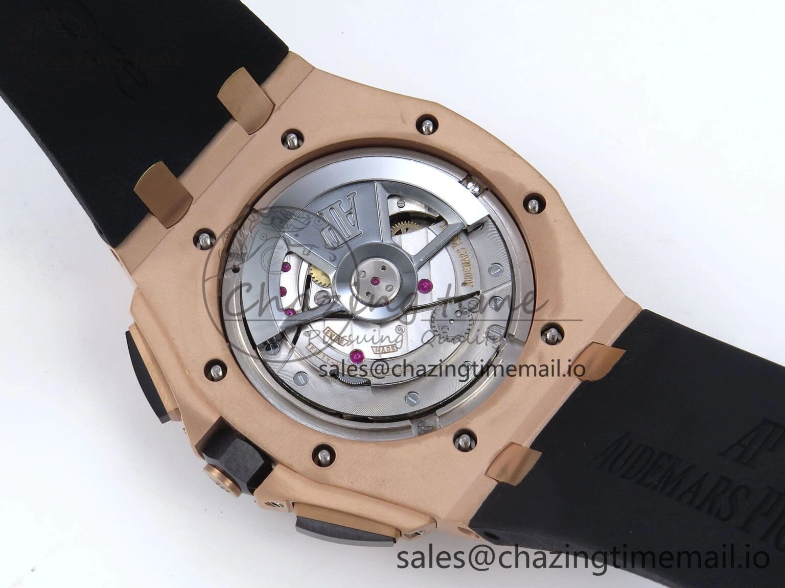 Royal Oak Offshore 44mm RG TKF 1:1 Best Edition Black Dial on Black Rubber Strap A SmartChoice 4319