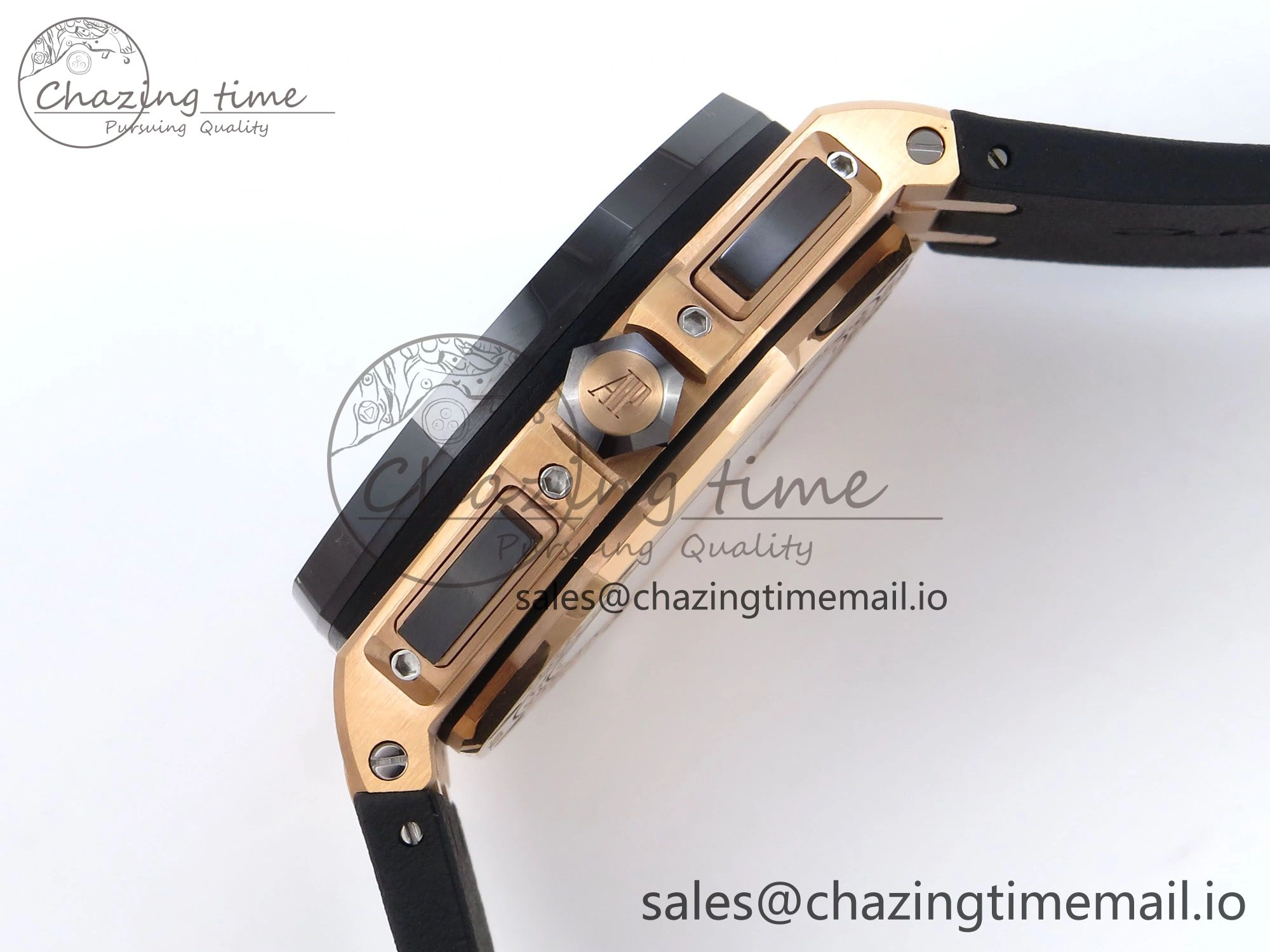 Royal Oak Offshore 44mm RG TKF 1:1 Best Edition Gray Dial on Black Rubber Strap A WellDesigned 4372